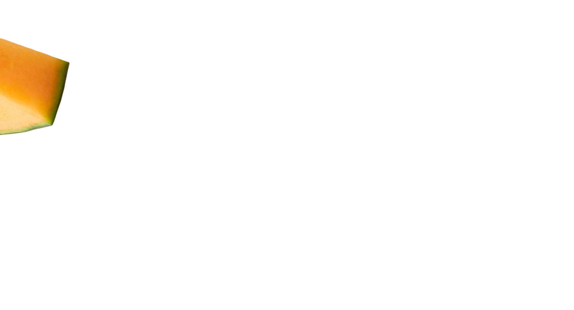 Imagen de un corte de melón